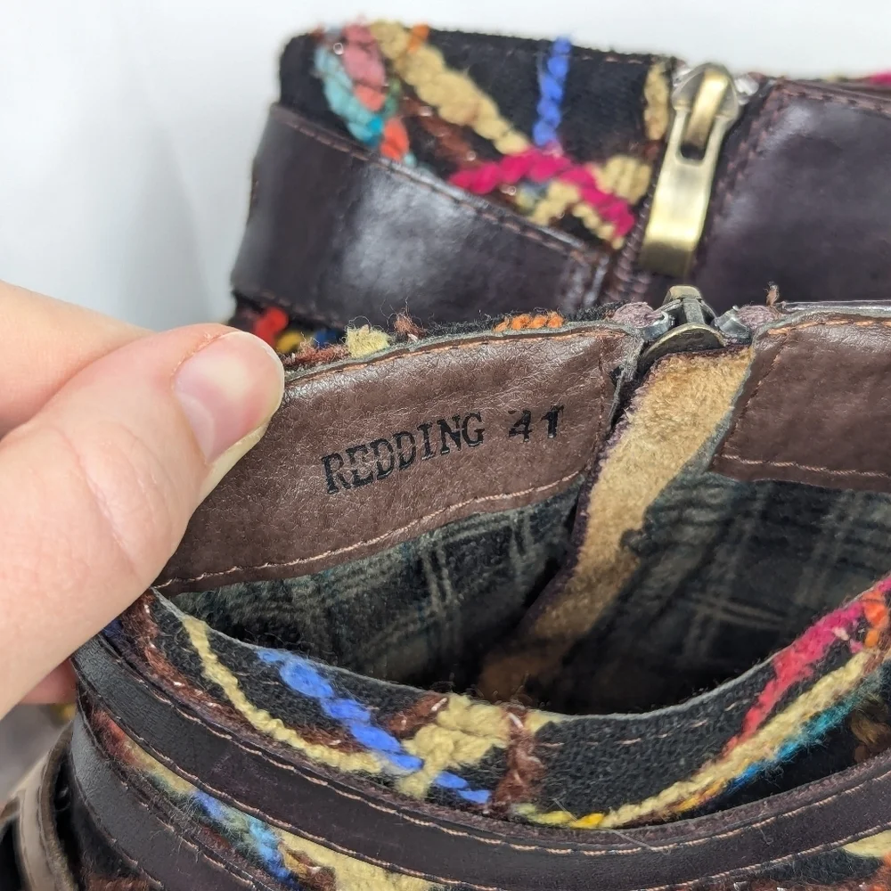 Spring Step L'Artiste Redding Buckle Multicolored Ankle Booties